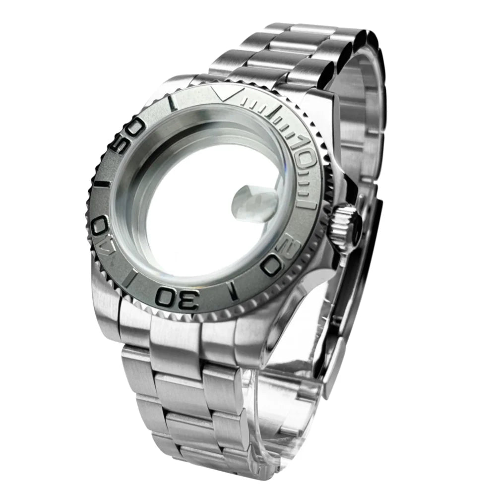 40mm 200m Waterproof NH34 NH35 NH36 Watch Case Accessories for Oyster Band SUB Watch Maker 120clicks BGW9 blue lume Bezel - AMULET RING STORE