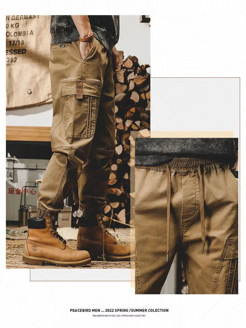 ARENS Techwear Cargo Pants Men Black Cargo Trousers Male Vintage Japanese Streetwear Hip Hop Pockets Casual Safari Style Loose