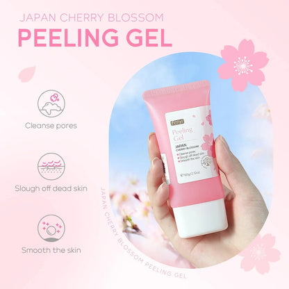 Sakura Face Deep Cleaning Exfoliating Gel Skin Care Whitening Moisturizer Repair Facial Scrub Skin Care 60g - AMULET RING STORE