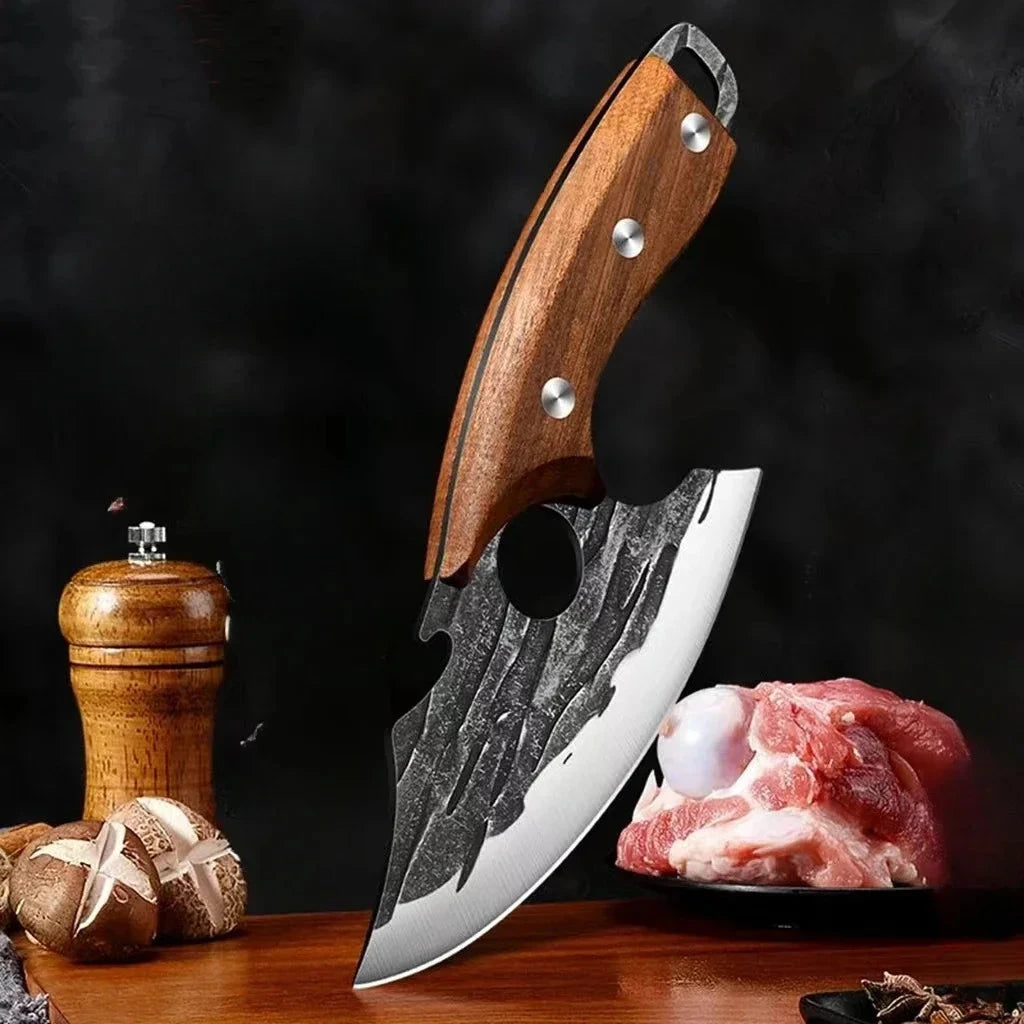 2024new Outdoor Pick Bones Dedicated Knife Hand-Forged Meat Cutting Knife Slaughter Professional Meat Selling Knife - AMULET RING STORE