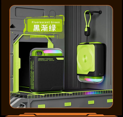 10000mAh Wireless Power Bank with Stand USB C Cable PD20W Fast Charging Magnetic External Spare Battery for IPhone Samsung Xiaom - AMULET RING STORE