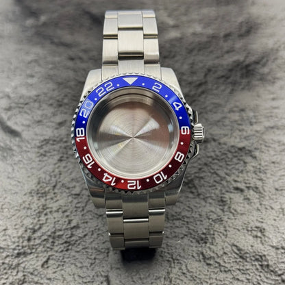 40mm 200m Waterproof NH34 NH35 NH36 Watch Case Accessories for Oyster Band SUB Watch Maker 120clicks BGW9 blue lume Bezel - AMULET RING STORE