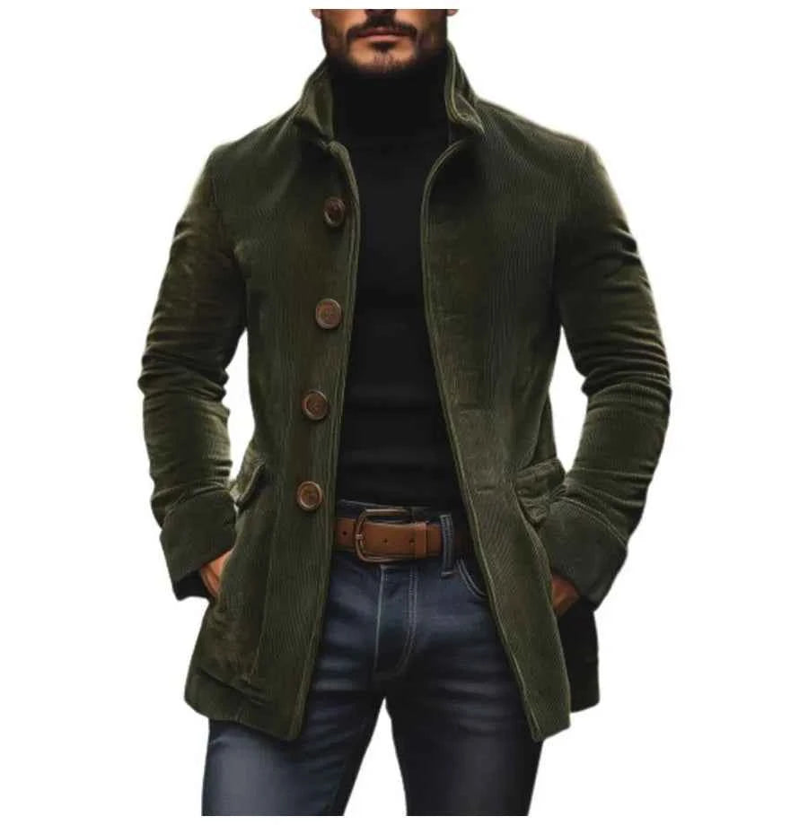 Winter Jackets For Man 2025 Autumn Fashion Long Sleeve Pockets Coats Outwears