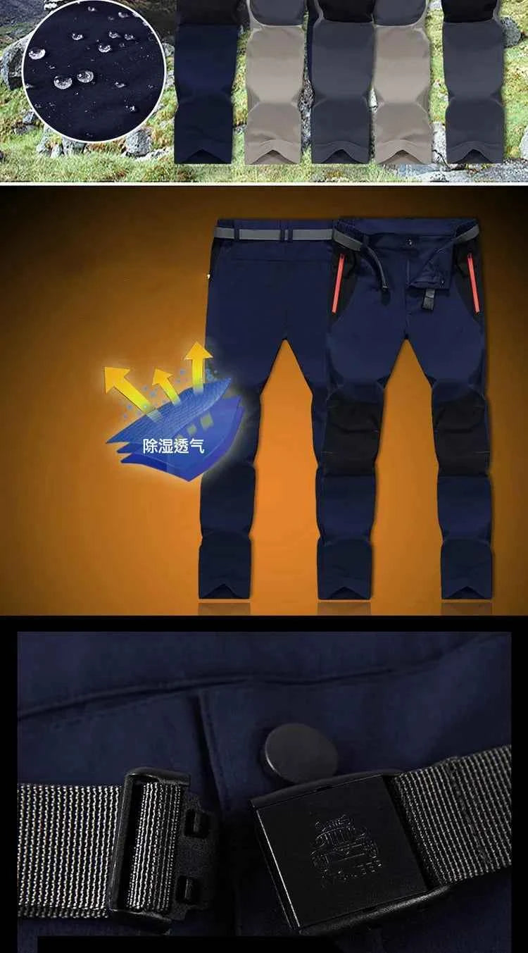 Tactical Waterproof Cargo Pants Men Spring Summer Quick Dry Long Trousers Outdoor Sports Trekking Camping Fishing Pants 4XL