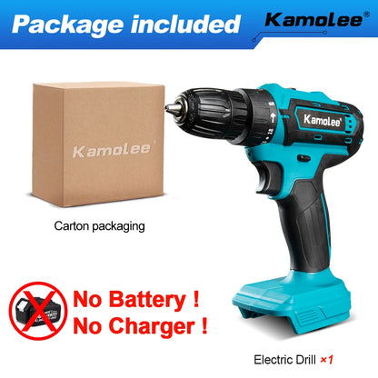 Kamolee 10mm Cordless Electric Impact Drill Electric Screwdriver Home DIY Power Tools For Makita 18V Battery - AMULET RING STORE
