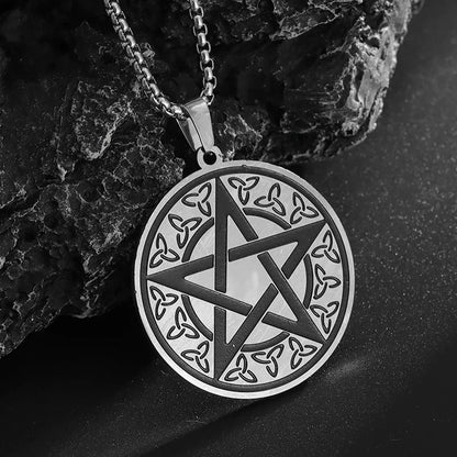 Seven Archangels Seal Necklace Pendant Solomon's Four-Word Seal Amulet Necklace