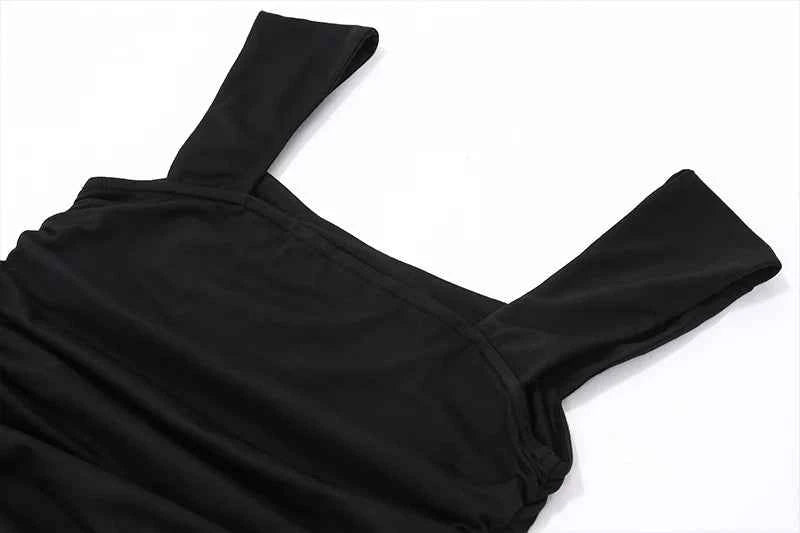 Candyhot Elegant Ruched Casual Bodycon Maxi Dresses 2024 Sexy Temperament High-waist Vestidos Women Summer Party New Long Dress