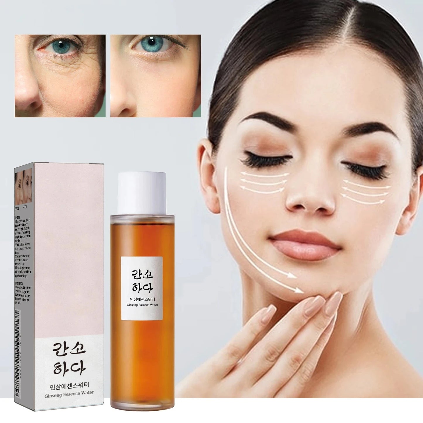Ginseng essence water Reduce fine lines and brighten skin tone, moisturizes and tightens skin, facial skin care product - AMULET RING STORE
