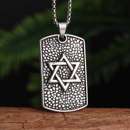 Seven Archangels Solomon Kabbalah Pendant Star of David Devil Eye Angel Seal Necklace