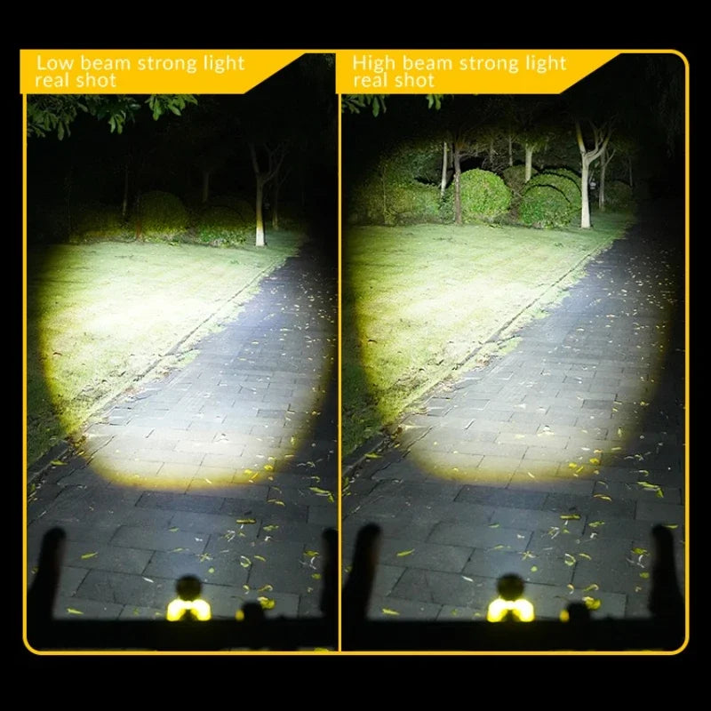 New Multifunctional Q05 MTB Bike Light Rechargeable Waterproof Remote Control White Red Blue LED Outdoor Cycling Birthday Gift - AMULET RING STORE