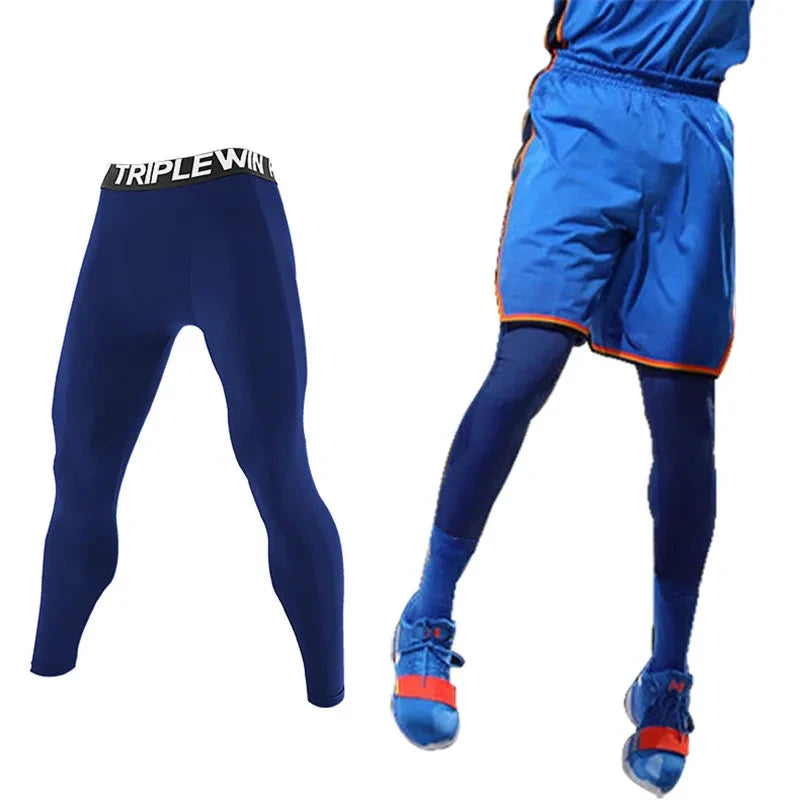Men Women Kid Children Running Long Tights GYM Pocket Pants Basketball Football Soccer Fitness Exercise Sport Hiking Leggings 12