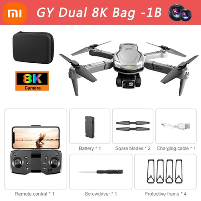 XIAOMI MIJIA V88 Drone 8k 5G Professional HD Dual Camera Aerial Photography 15000m Remote Control Aircraft Quadcopter Toy New - AMULET RING STORE