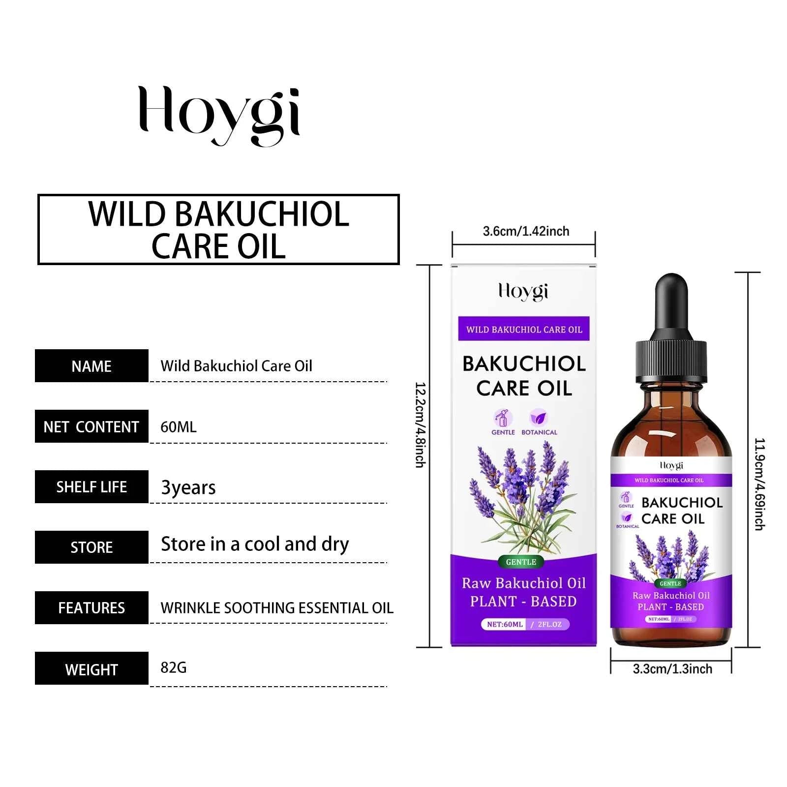 Bakuchiol Essectial Oil Relaxing Fade Fine Lines Brightening Skin Smoothing Facial Body Skin Care Nourish for Sensitive Skin