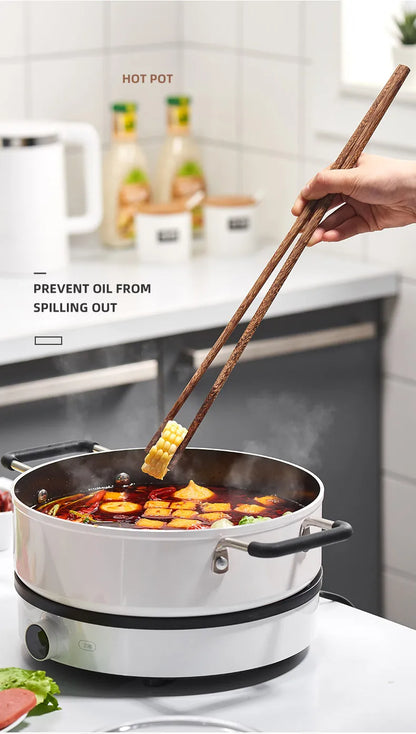 GIANXI 18CM/42CM Salad Hot Pot Chinese Chopsticks Chicken Wings Wood Fried BBQ Chopsticks Food Sushi Sticks Kitchen Bar Supplies - AMULET RING STORE