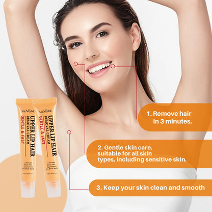 3 Minutes Fast Hair Removal Cream Painless Hair Growth Inhibitor Lip Face Arm Armpit Leg Permanent Depilatory for Men Women Care - AMULET RING STORE
