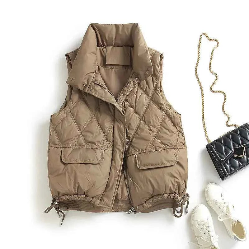 Padded Coats Down Vest Jacket For Women Very Warm Hit High Quality New Feather Coat Sleeveless Vests Jackets Woman Winter 2025