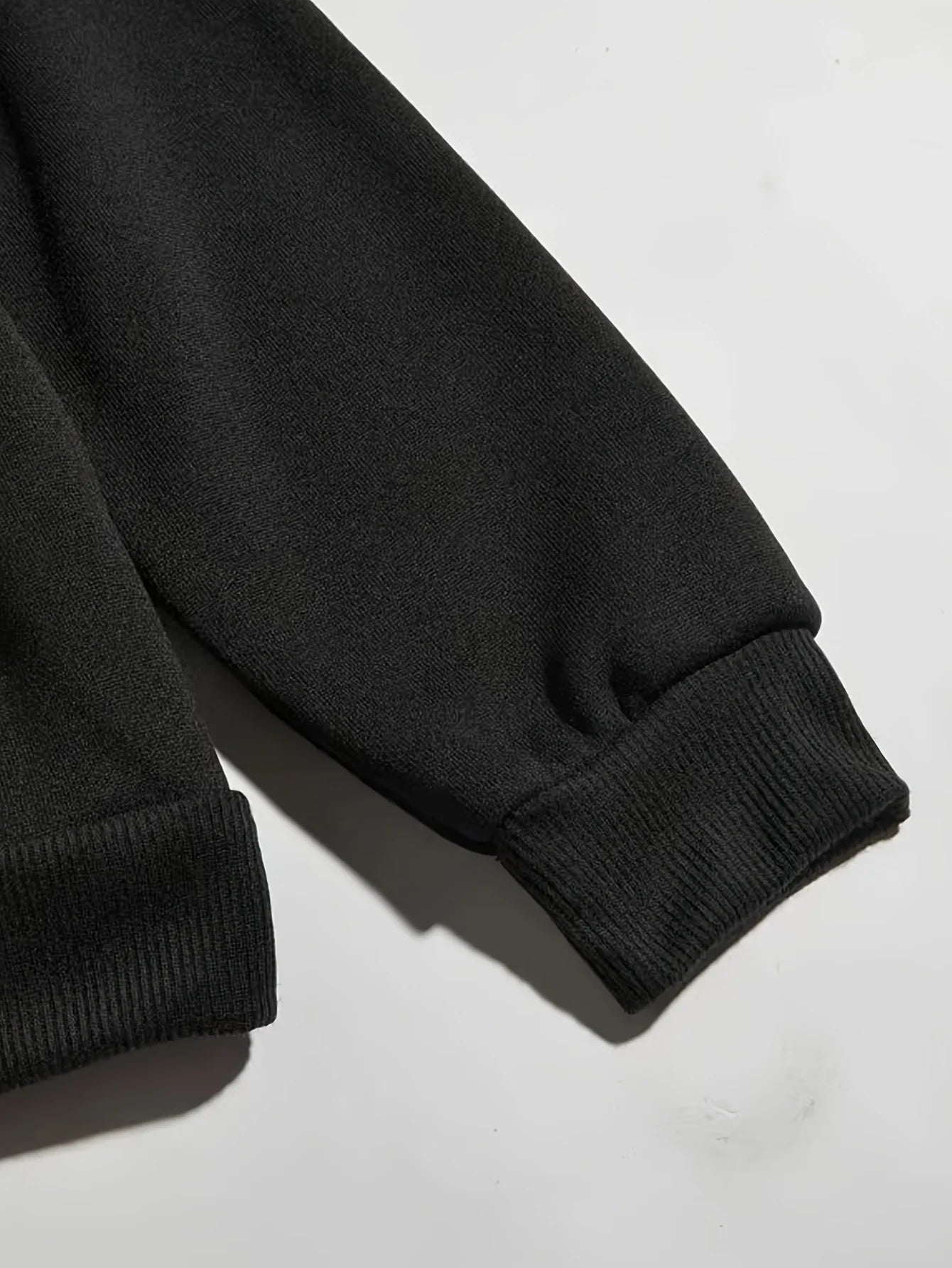 Men's Autumn/Winter Casual Fashion Warm Alphabets Pattern Printed Loose Thick Velvet Hoodie+Sports Pants Set