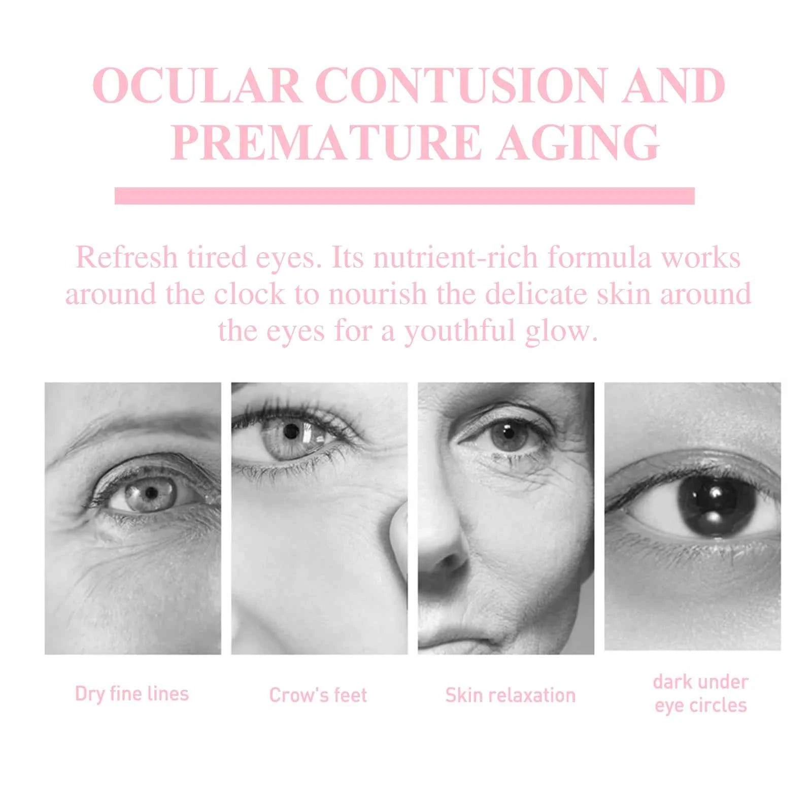 Retinol Eye Cream Stick Fade Fine Line Remove Wrinkle Eye Bags Anti-Puffiness Dark Circle Smoothing Firming Under Eye Skin Care