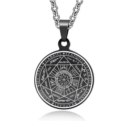 Retro Fashion Seven Angels Magic Circle Solomon's Lucky Amulet