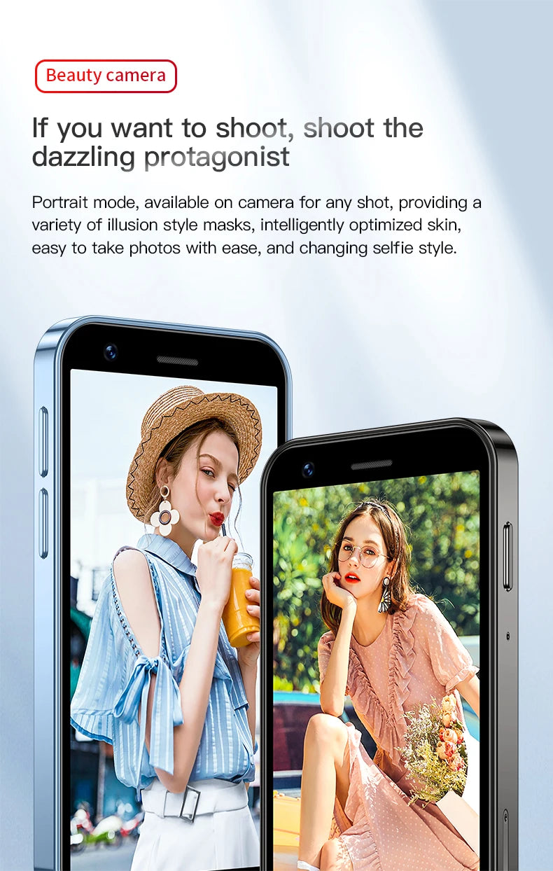 SOYES XS16/XS15 Mini Android Smartphone 3G/4G Network 2GB RAM 16GB ROM 3" Display 5MP Camera Dual SIM With Play Store WhatsAPP - AMULET RING STORE