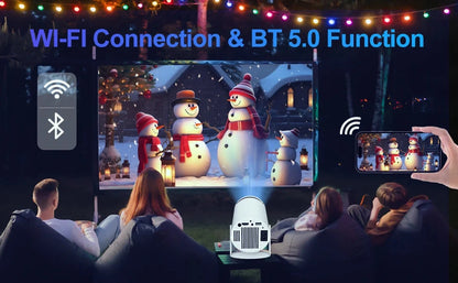 Magcubic HY300 Pro Projector 200ANSI Native 720P Wireless Screen Mirroring System Dual Band WiFi Hi-chip A3100 for Home Theater