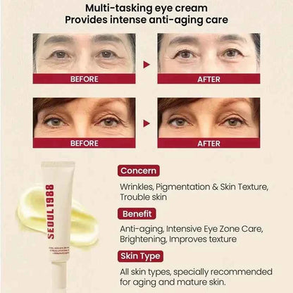 SEOUL 1988 Vitamin C Wrinkle Care 4% Retinol Ginseng Face Serum Firm Fine Lines Eye Cream Hydrating Moisturizing Brightening Set