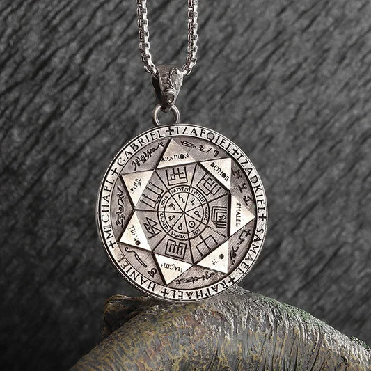 Retro Fashion Seven Angels Magic Circle Solomon's Lucky Amulet