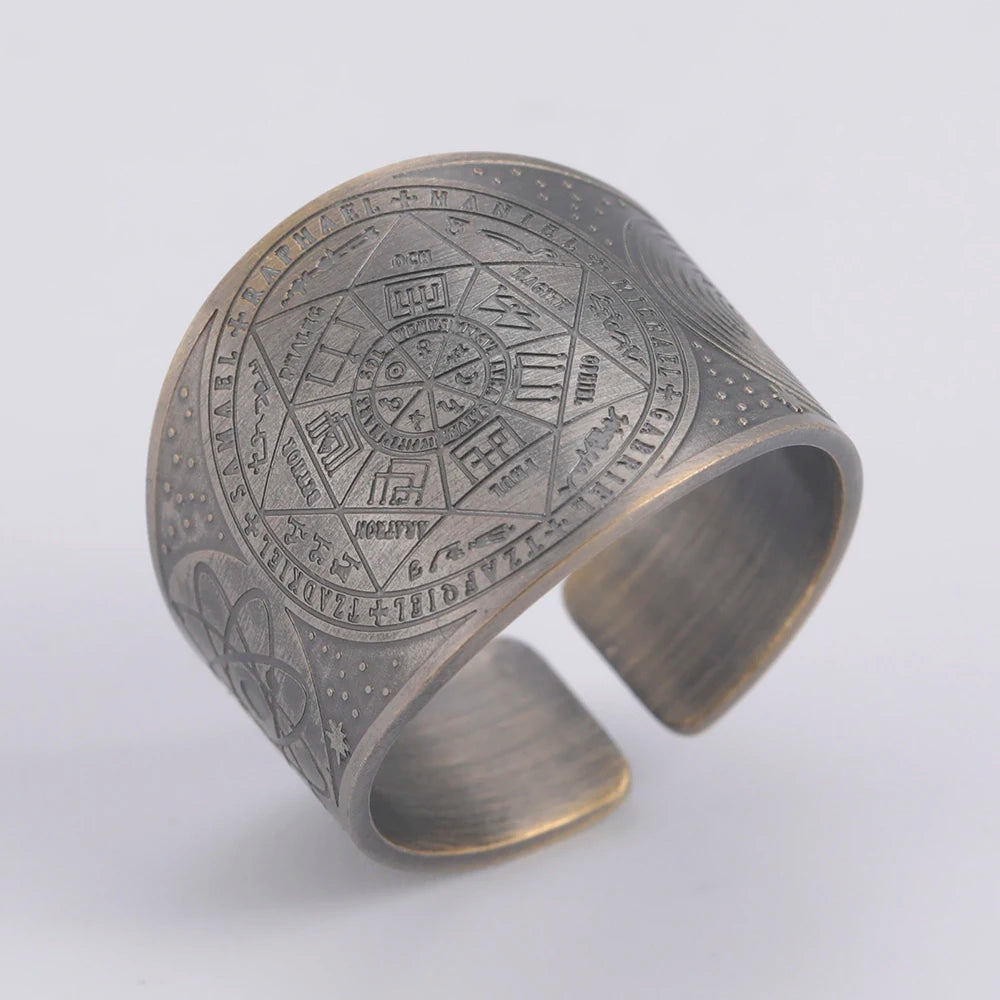 Dawapara Seal of The 7 Archangels Protection Ring Amulet AMULET RING STORE