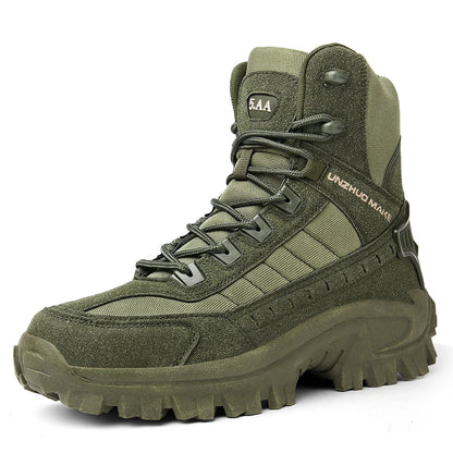 Men's Desert Combat Boots Outdoor Non-slip Tactical Boots Hiking Desert Ankle Hunting Shoes Work Safty Men Boots Botines Zapatos