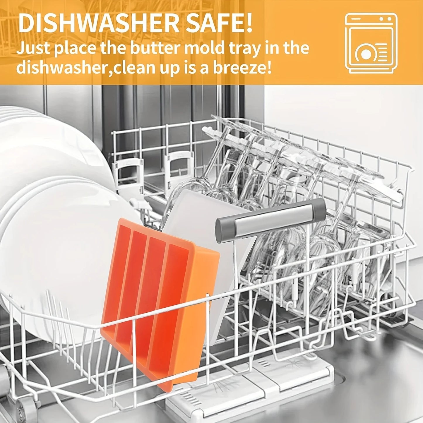 1/4pcs Large Rectangular Ice Cube Mold Set with Lid Stackable Freezer Trays for Bottles Beverages Long Cubes Mould Kitchen Items - AMULET RING STORE