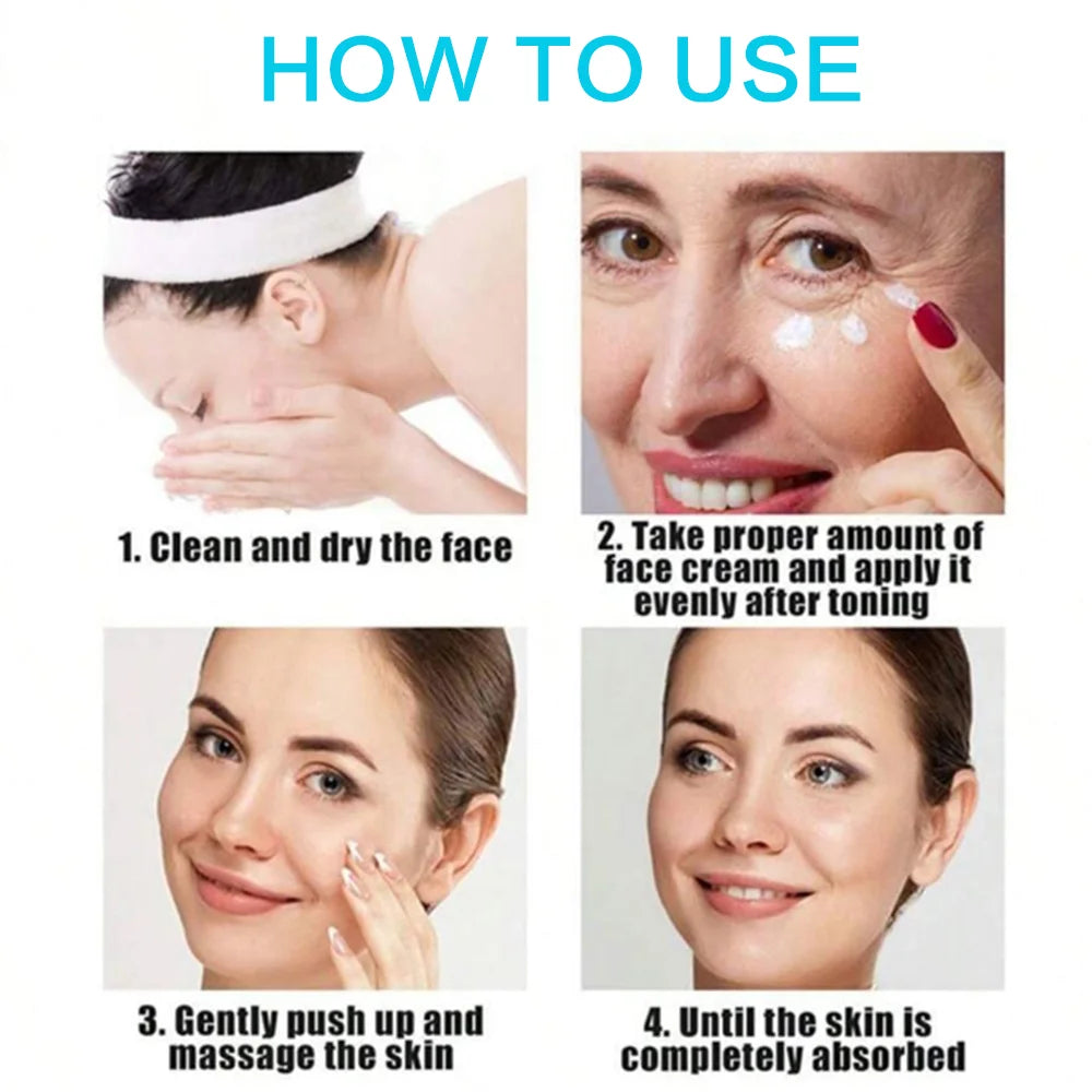 Retinol Face Cream Moisturizing Nourishing Wrinkle Remover Collagen Hyaluronic Acid Shrink Pores Firming Skin Care Cosmetic - AMULET RING STORE