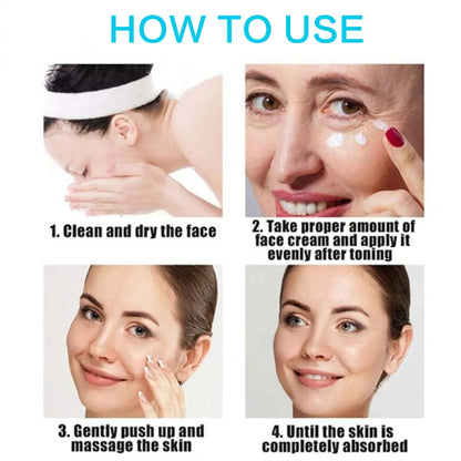 Retinol Face Cream Moisturizing Nourishing Wrinkle Remover Collagen Hyaluronic Acid Shrink Pores Firming Skin Care Cosmetic - AMULET RING STORE