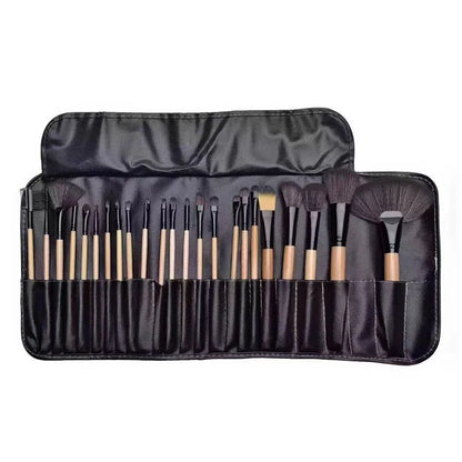 Free Gift Bag and Sponge for 24 pcs Makeup Brush Sets Cosmetics Brushes Eyebrow Powder Foundation Shadows Make Up Tools - AMULET RING STORE