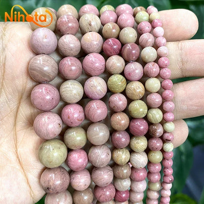 Natural Stone Beads Round Agates Turquoises Amazonite Quartz Lava Tiger Eye Beads