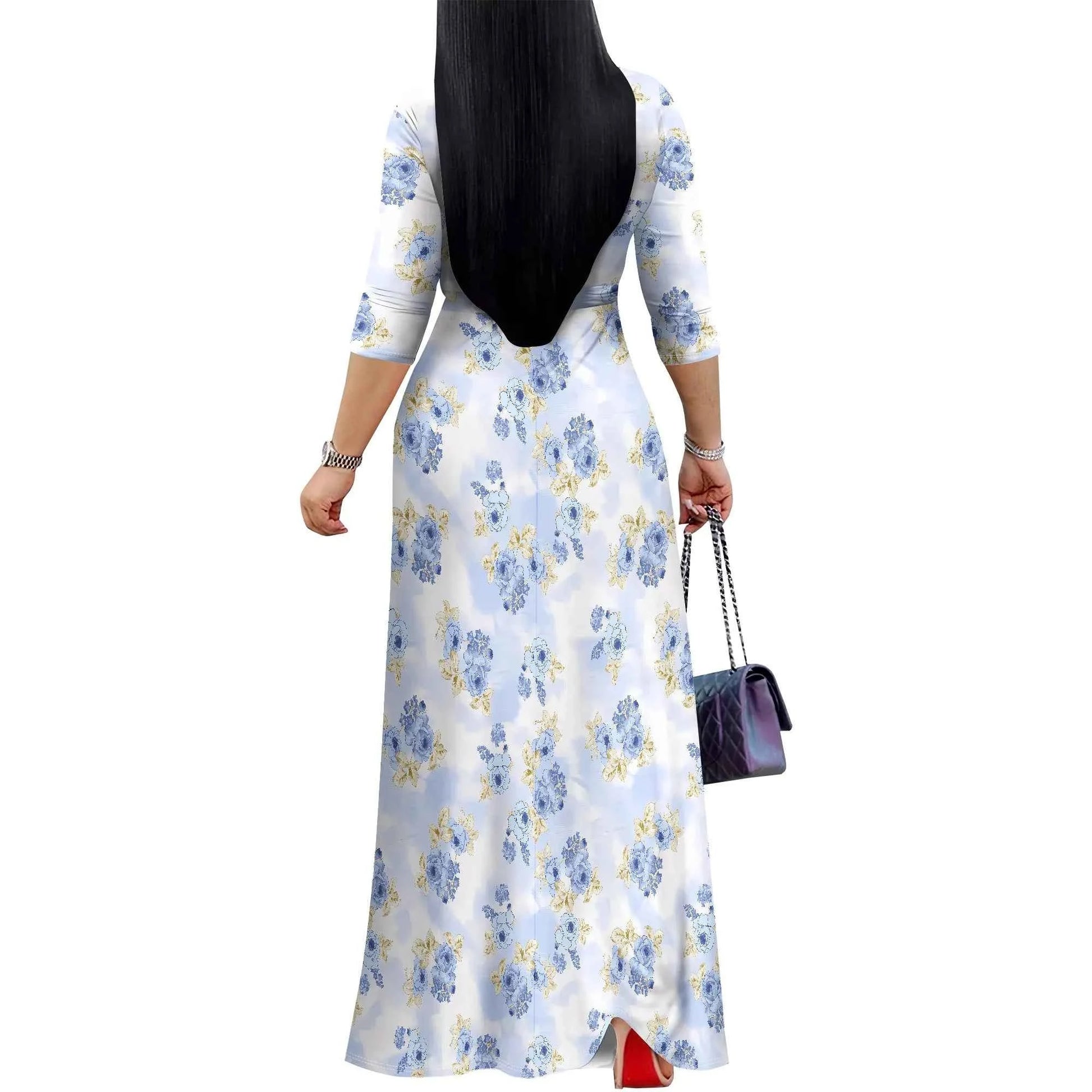 Women's Casual Sexy V Neck 3/4 Sleeves Club wear Party Outfits