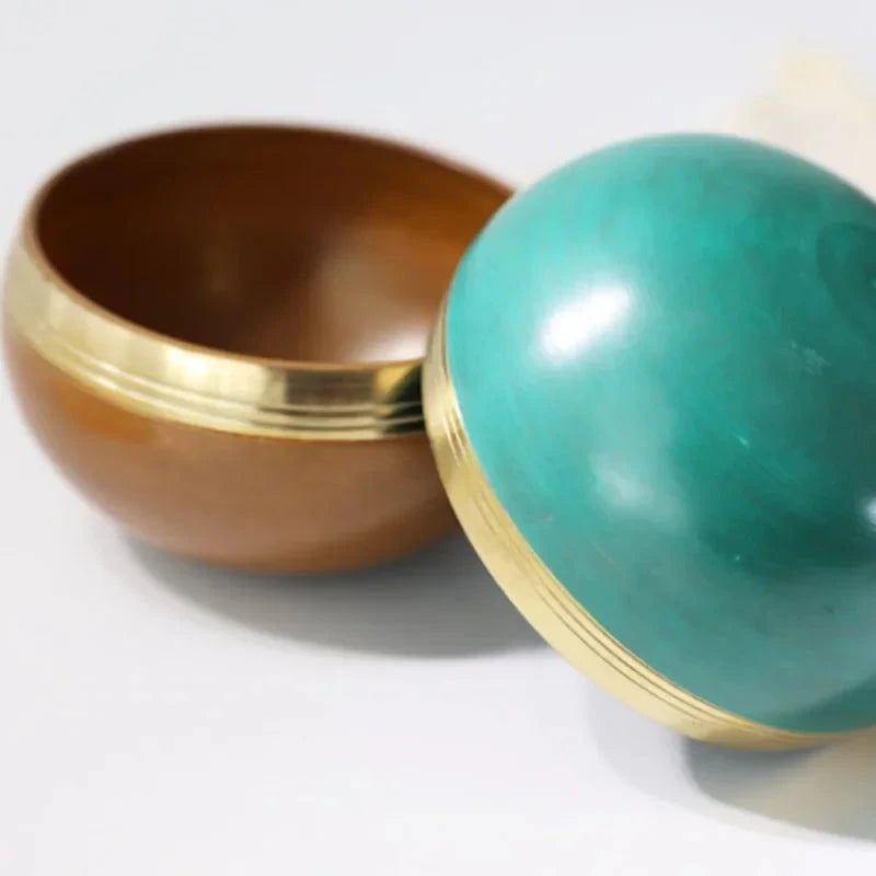 Nepal Handmade Buddha Singing Bowl Yoga Meditation Colorful Sound Therapy Tibetan Singing Bowls Healing Percussion Instruments - AMULET RING STORE