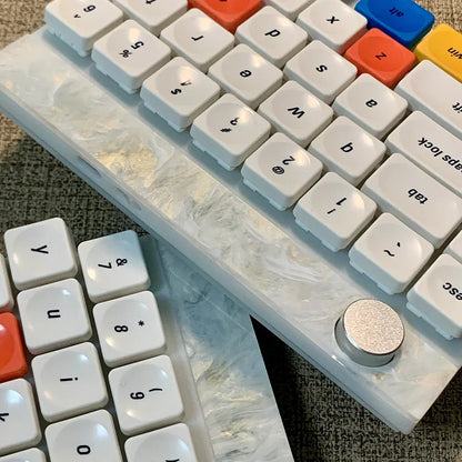 LCK Time Theme Keycaps Set PBT Custom Mondrian Keyboard Cap Low Profile Original Office Gaming KeyCap for Mechanical Keyboard