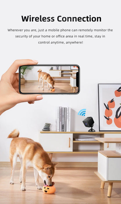 1080P Mini WiFi Camera F1 Wireless Remote Monitor Loop Recording Camera Security Protection Smart Home surveillance camera - AMULET RING STORE