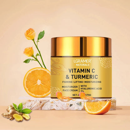 Turmeric Vitamin C Face cream Retinol Moisturizing Firming Hyaluronic Lightening Repairing Smooth Skincare Whitening Creams - AMULET RING STORE