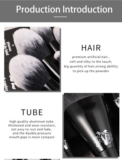 Kat Von D Makeup Brush Set & Kit Foundation Blush Highlight Concealer Powder Sculpting Eyeshadow Brush KVD Brand Makeup Brush - AMULET RING STORE