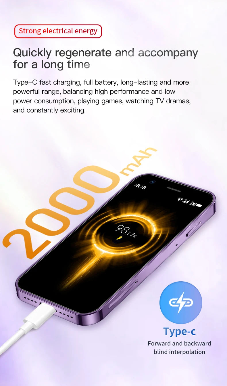 SOYES XS16/XS15 Mini Android Smartphone 3G/4G Network 2GB RAM 16GB ROM 3" Display 5MP Camera Dual SIM With Play Store WhatsAPP - AMULET RING STORE