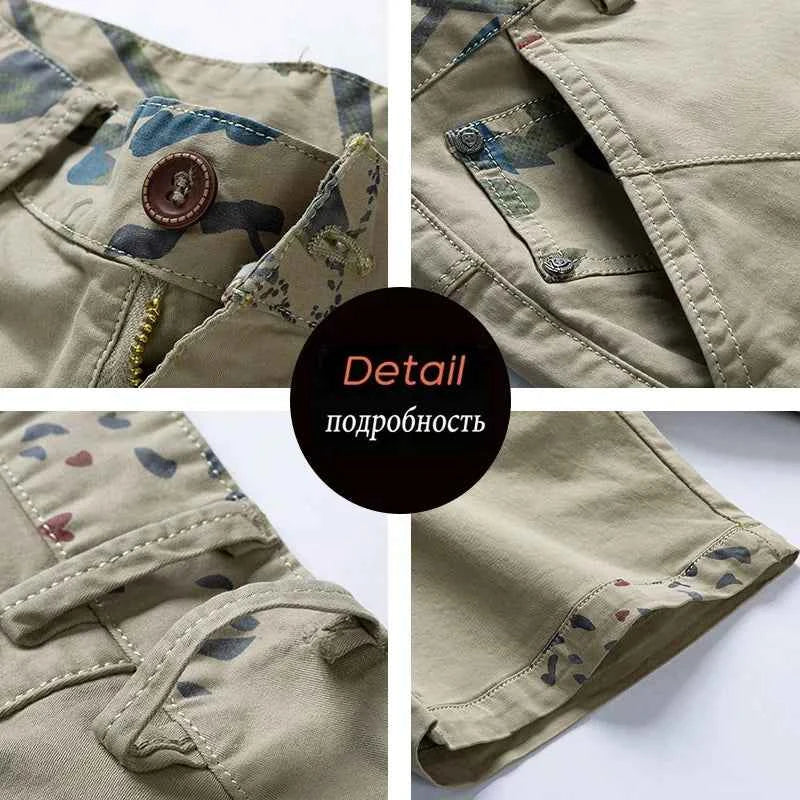 Male Thin Shorts Men Cotton Cargo Shorts Men Fashion Breeche Bermuda Beach Jogger Shorts New Summer Men Tactical Casual Shorts