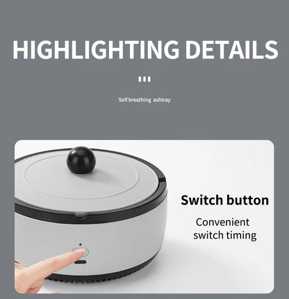 Xiaomi Youpin Air Purifier Ashtray Rechargeable Car Smoking Tank To Remove Second Hand Smoke Odor Sterile Filtration Home New Mi - AMULET RING STORE