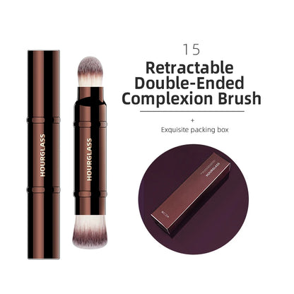 Hourglass Makeup Brushes Powder Foundation Concealer Blusher Bronzer Eye Shadow Eyebrow Eyeliner Sculpting Brush - AMULET RING STORE