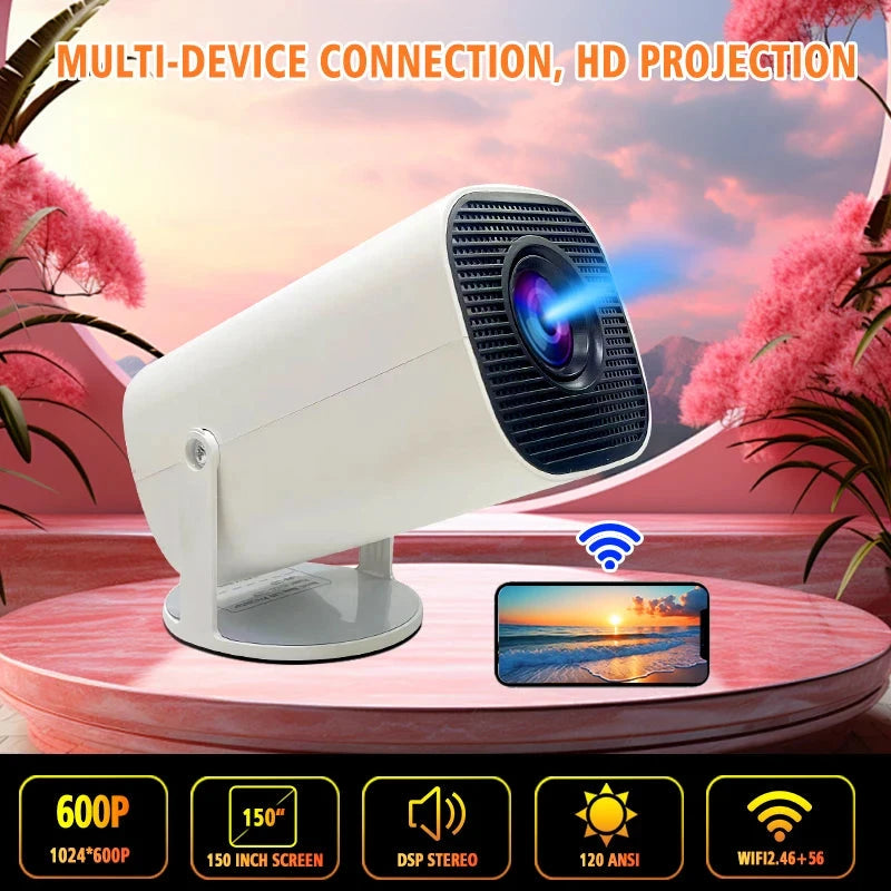 TAIDU Smart Mini LED Projector Full Hd 1280*720P Android 11 BT5.2 5G·iMAX Home Theater Halloween Gift Support 1080P 4K Projector