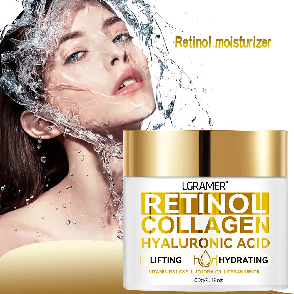 Retinol Anti Aging Face Cream Moisturizing Wrinkle Remover Collagen Hyaluronic Acid Creams Skin Care Cosmetic 30&60ML - AMULET RING STORE