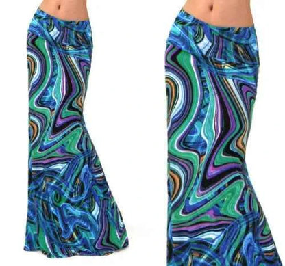 Spring Summer Maxi Skirts Womens Casual Print Women High Waist Stretch Wrapped Hip Skirt Long Y2k Skirts Woman Clothes Faldas