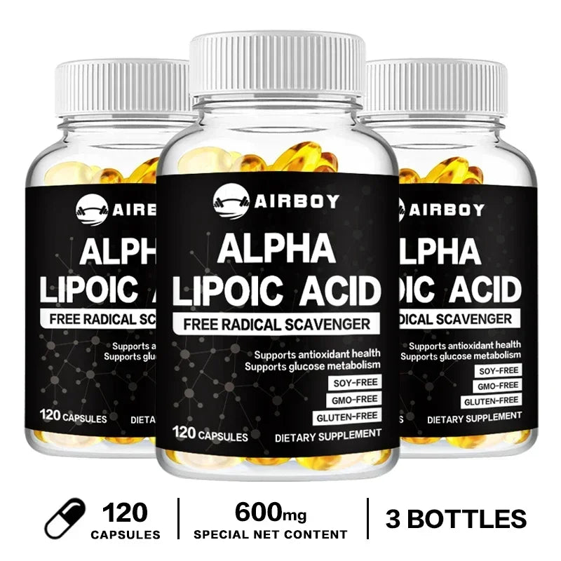 Alpha Lipoic Acid - Energy Metabolism, Relieve Neuralgia, Supports Nervous System Health, Antioxidant, Improves Immunity - AMULET RING STORE