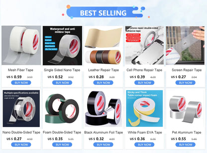 Black Cloth Based Tape Waterproof Heavy-Duty Pipe Single-Sided Tear-Proof Strong Adhesive Floor Duct Home Adhesive Bun Fixed - AMULET RING STORE