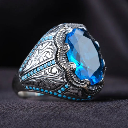 Retro Handmade Turkish Rings for Men